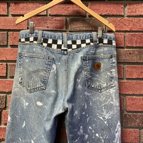 CARHARTT hand painted/reworked jeans - Picture 5 of 6